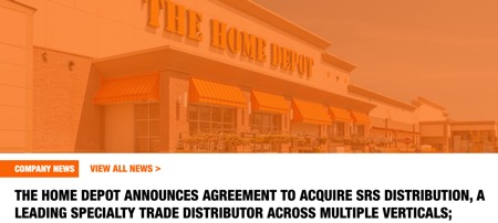 home depot srs announcement