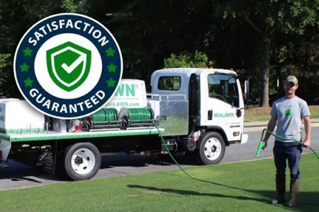 winlawn worker and truck
